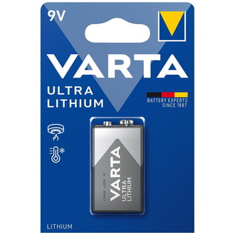 VARTA Batterie Professional Lithium 9V E-Block Blister a 1 Stück