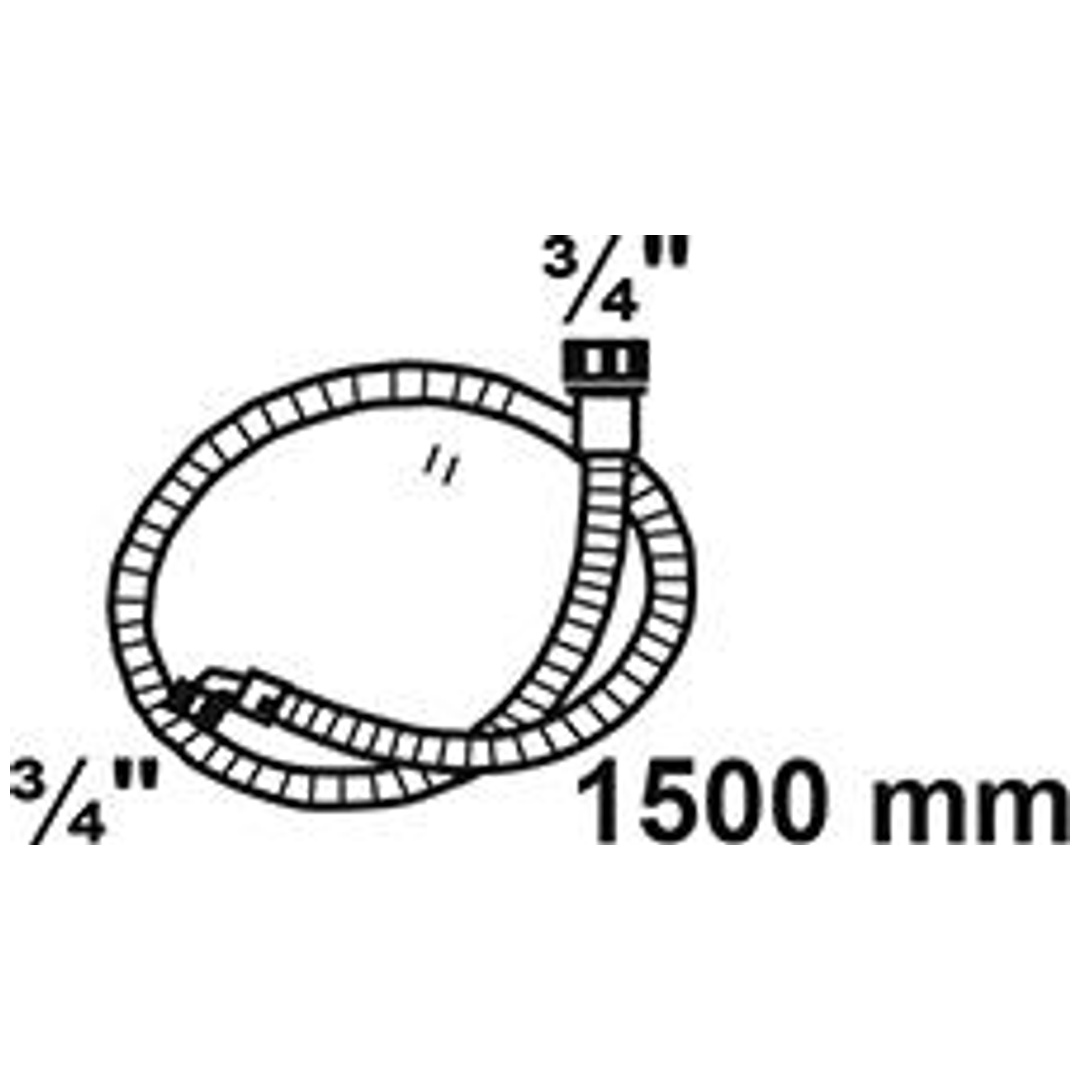 KIRCHHOFF WAS Zulaufschlauch, 3/4IG x 1,5 m x 3/4IG, 10bar/25°C p6661223