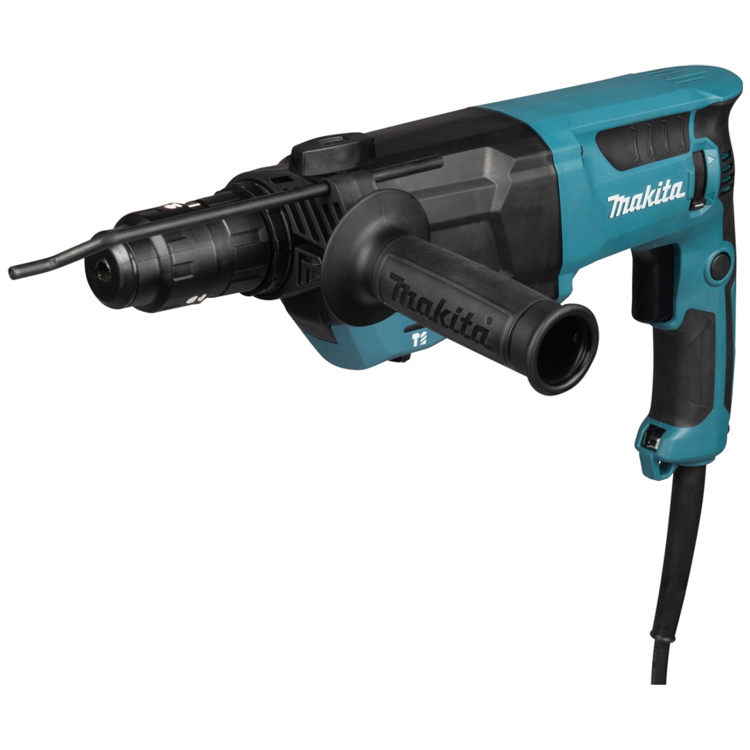 Makita Kombihammer HR2670FTX1, 800 W, SDS-plus, incl. 2x Meißel, Zubehör, Transportkoffer