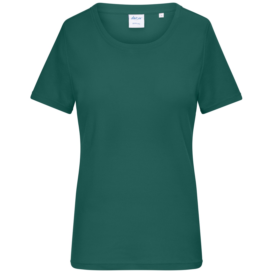 Daiber T-Shirt Damen aus weichem 1:1 Feinripp 8039 Gr. S smoky green