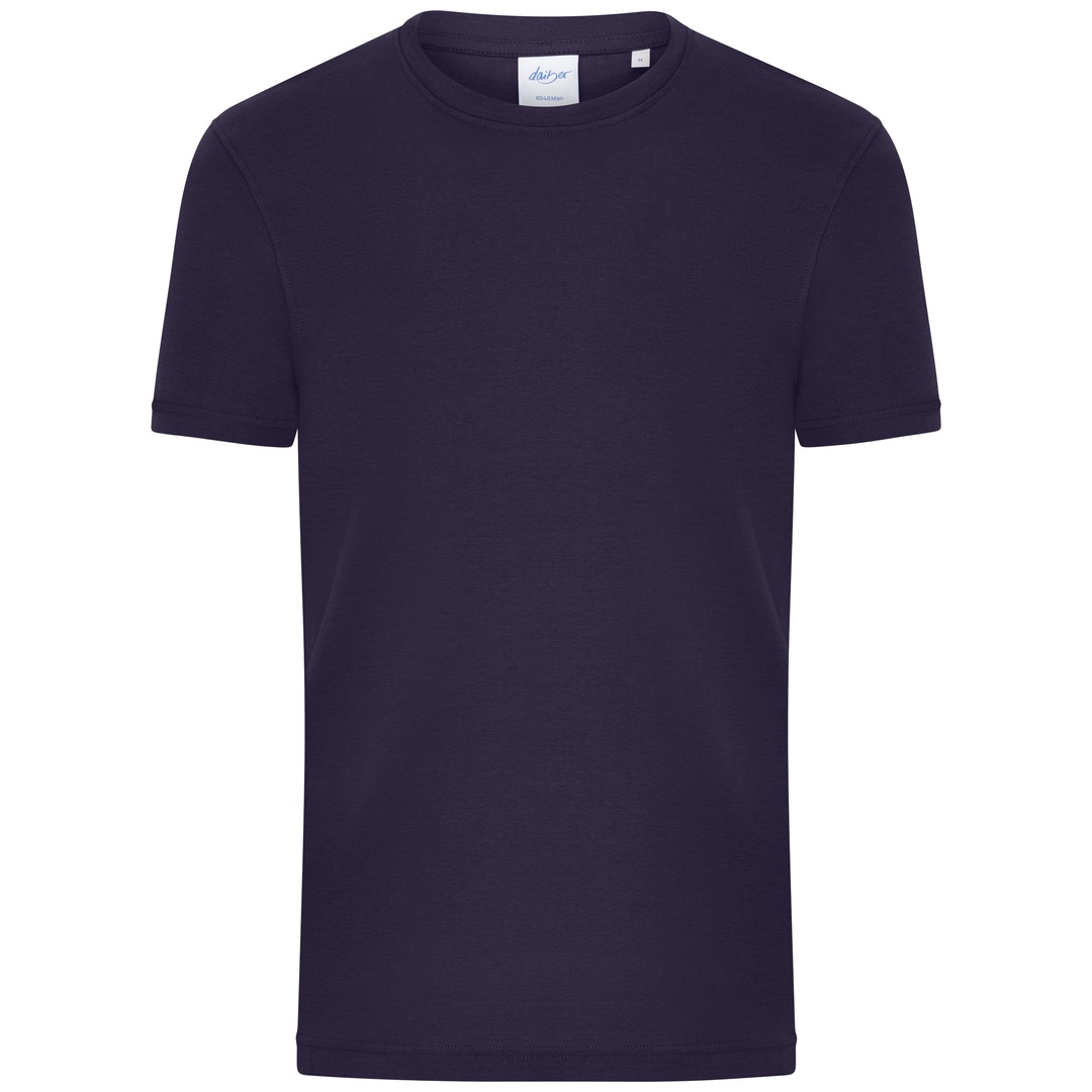 Daiber T-Shirt aus 1:1 Feinripp 8040 Gr. M deep purple