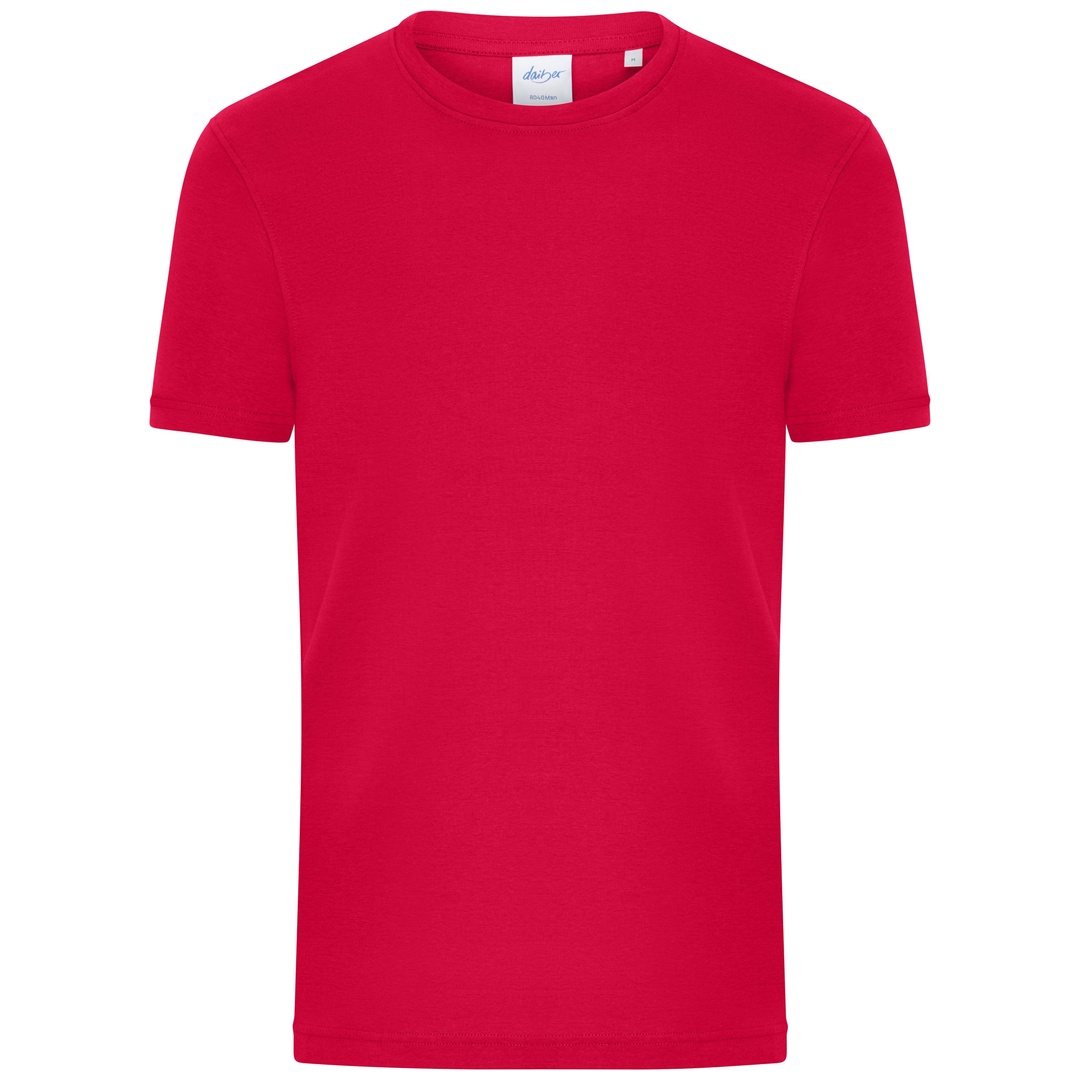 Daiber T-Shirt aus 1:1 Feinripp 8040 Gr. M red