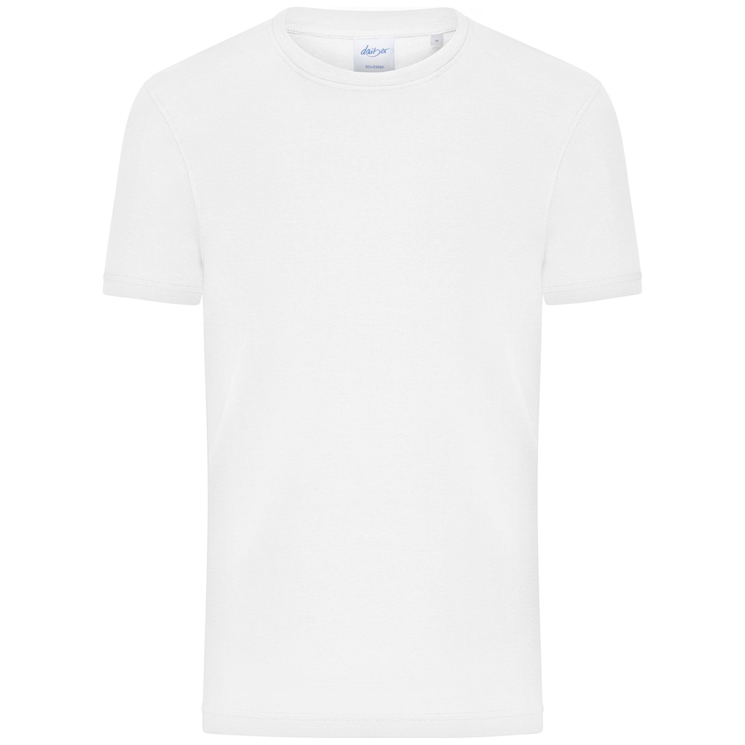 Daiber T-Shirt aus 1:1 Feinripp 8040 Gr. 2XL weiß