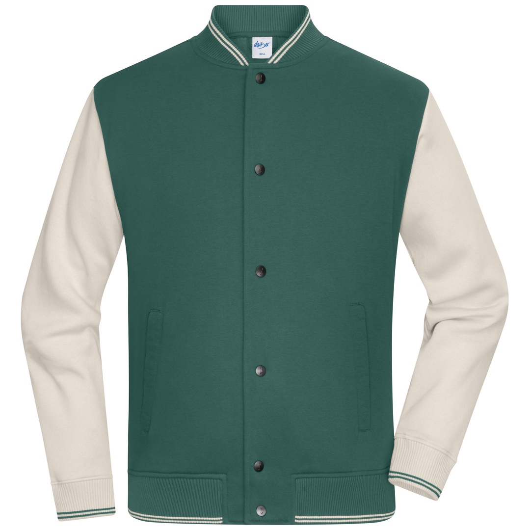 Daiber Sportive College-Jacke für Promotion und Lifestyle 8044 Gr. XS smoky-green/sandstone