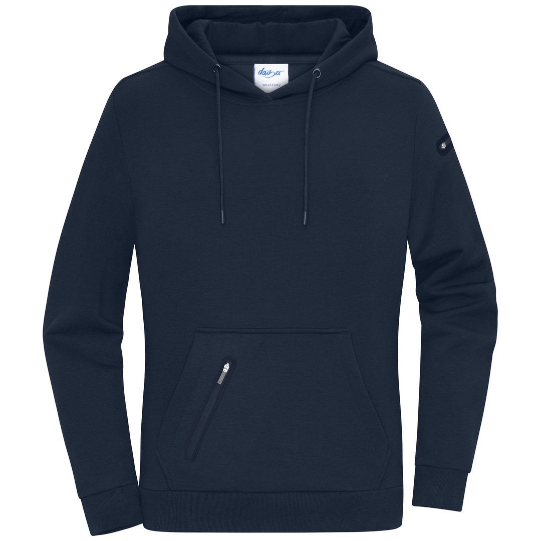 Daiber Ladies Hoody in technischem Look 8045 Gr. 2XL navy