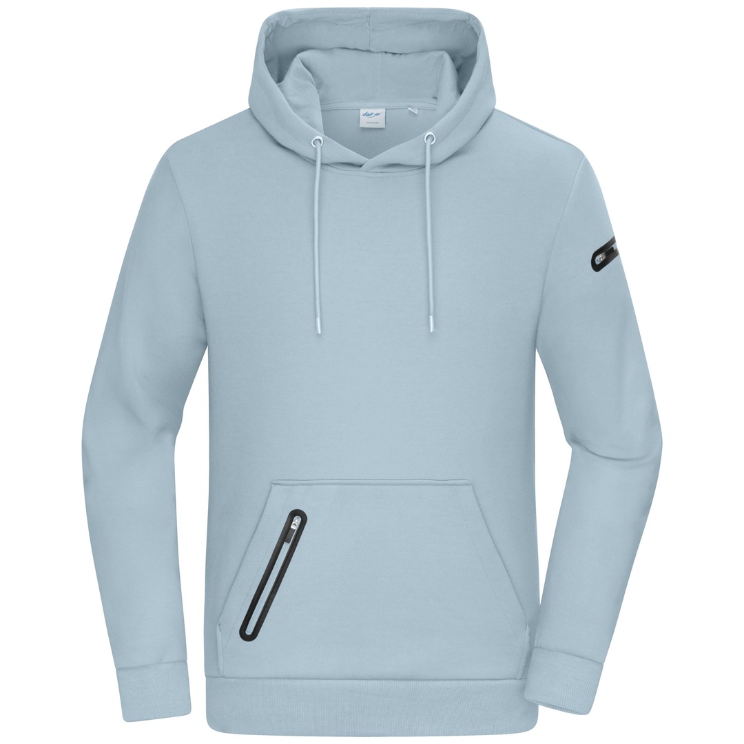 Daiber Mens Hoody in technischem Look 8046 Gr. 2XL milky blue