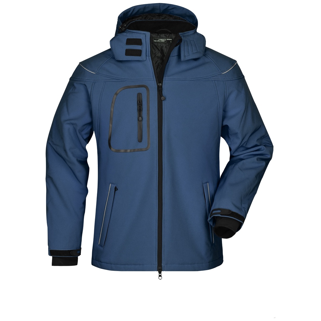 James & Nicholson Wintersoftshelljacke Herren JN1000 Gr. 5XL navy