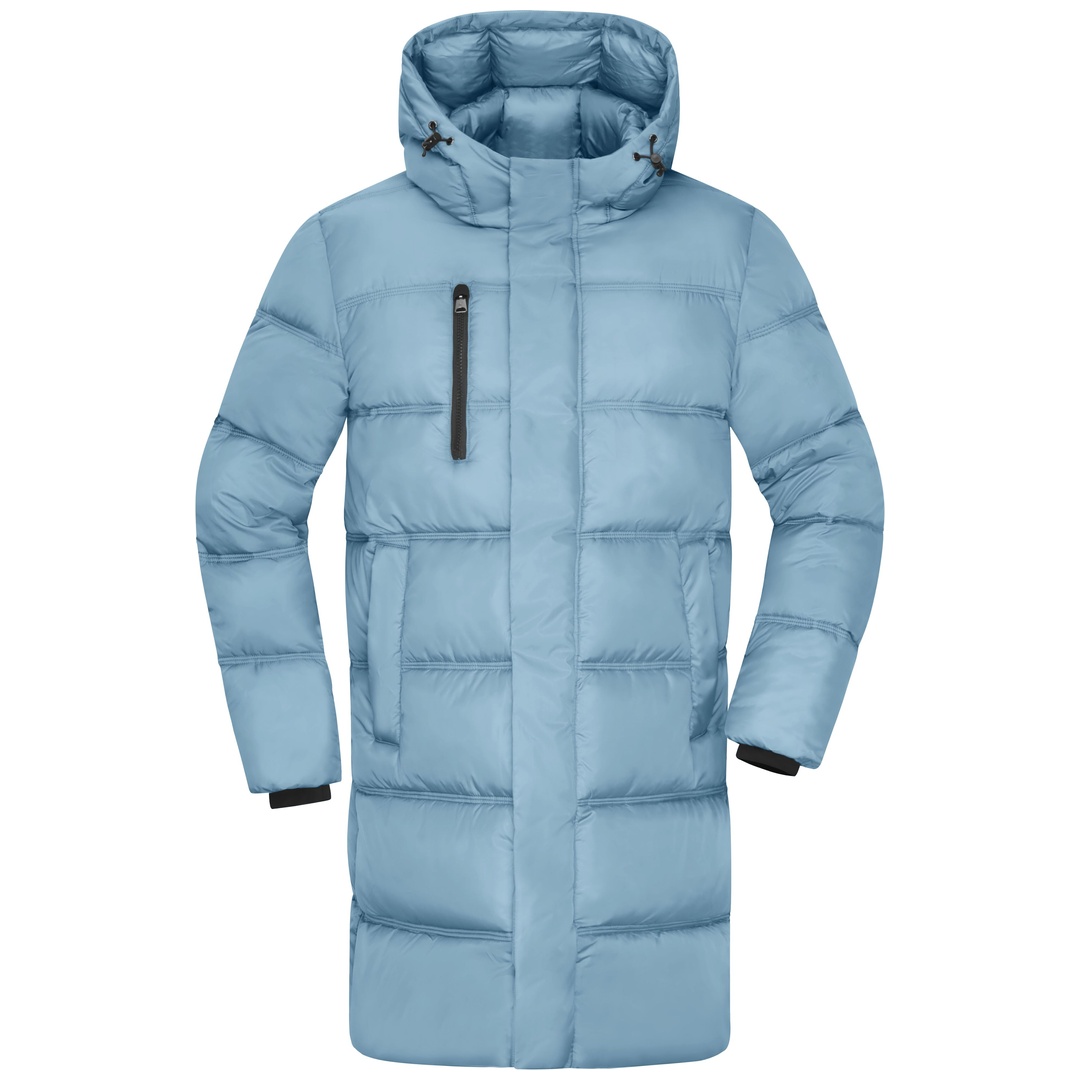 James & Nicholson Winter Kurzmantel mit Kapuze JN1368 Gr. 3XL milky blue