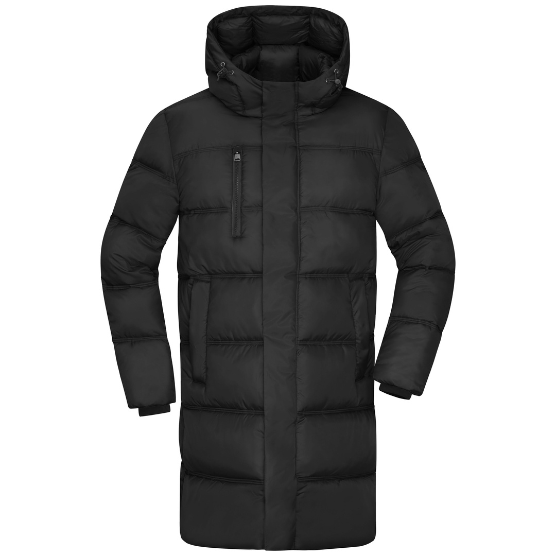 James & Nicholson Winter Kurzmantel mit Kapuze JN1368 Gr. S black