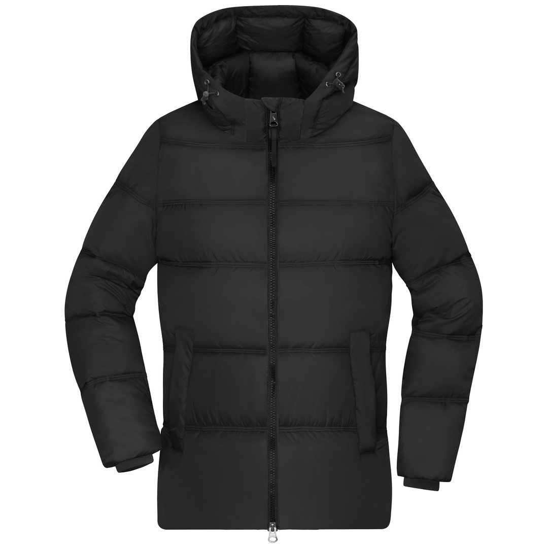 James & Nicholson Winterjacke mit abnehmbarer Kapuze JN1369 Gr. M black