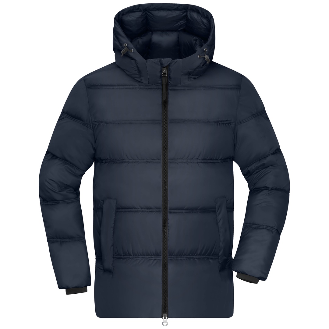 James & Nicholson Winterjacke mit abnehmbarer Kapuze JN1370 Gr. 3XL navy