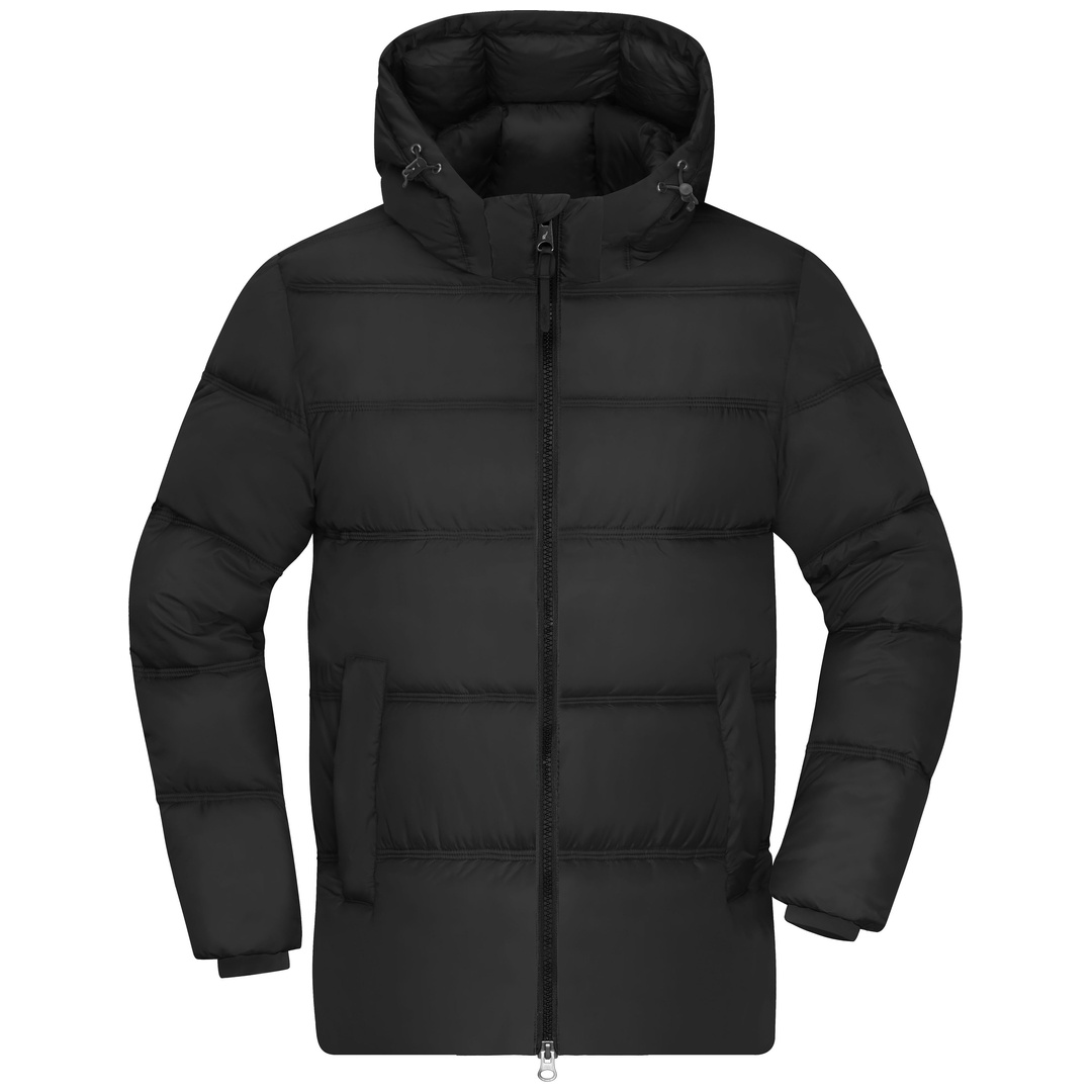 James & Nicholson Winterjacke mit abnehmbarer Kapuze JN1370 Gr. 3XL black