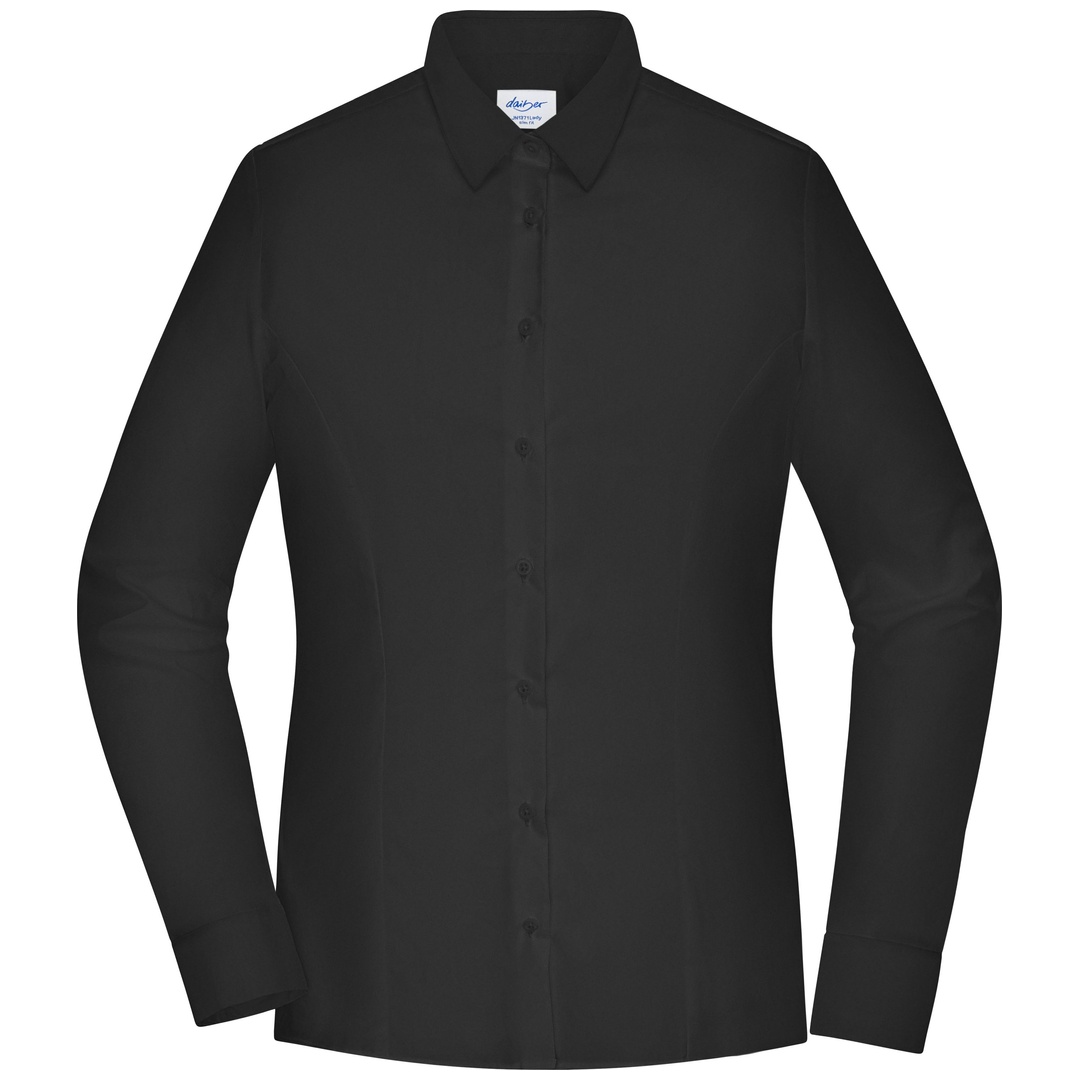James & Nicholson Bluse Slim Fit JN1371 Gr. S black