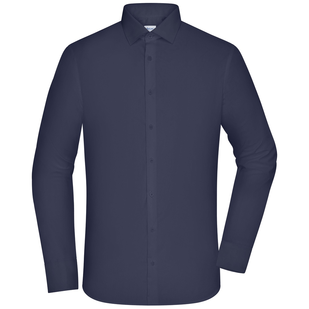James & Nicholson Hemd Slim Fit JN1372 Gr. XL navy