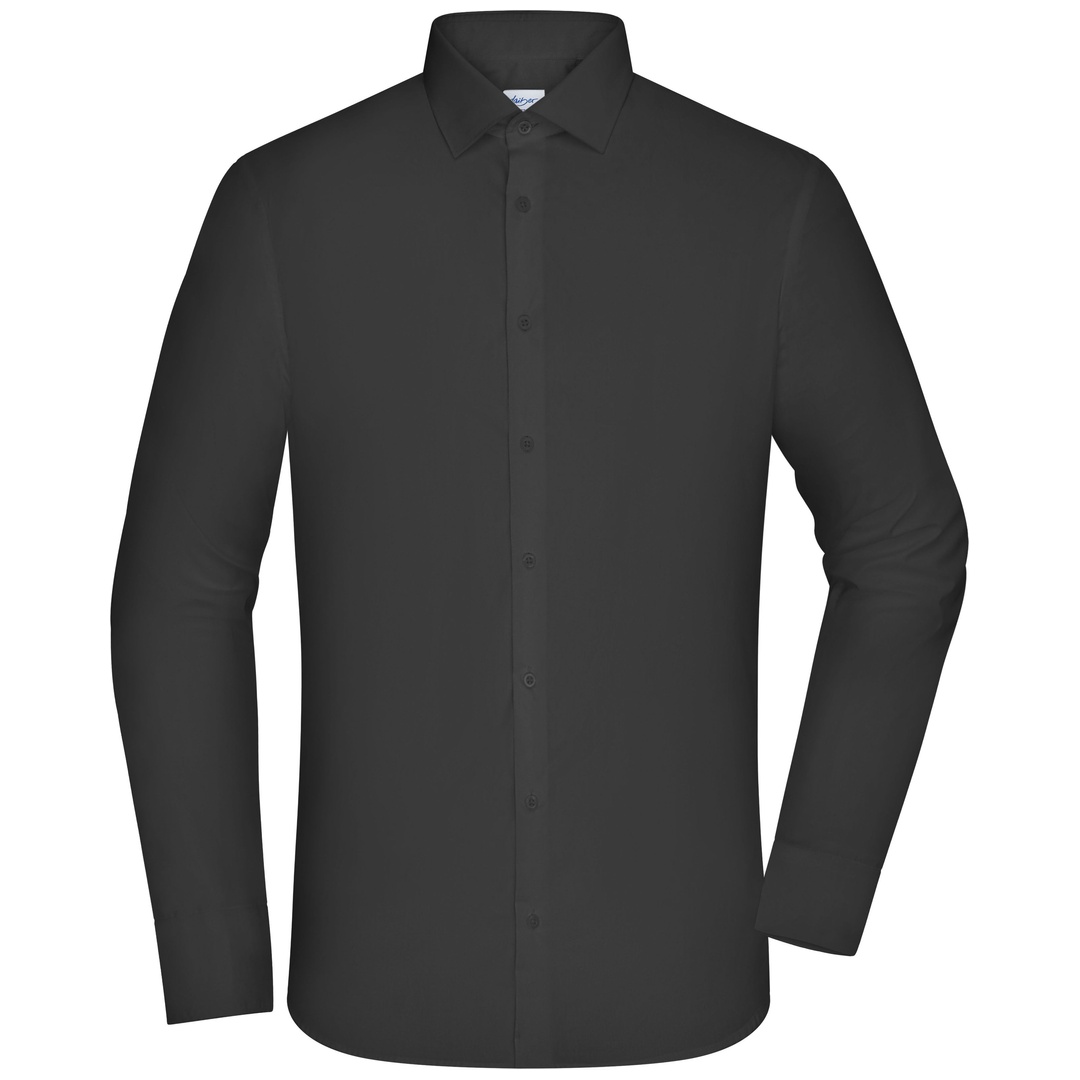 James & Nicholson Hemd Slim Fit JN1372 Gr. XL black