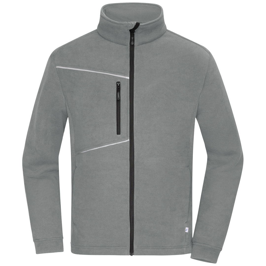 James & Nicholson Übergangsjacke in Cordoptik JN1870 Gr. XS steel grey
