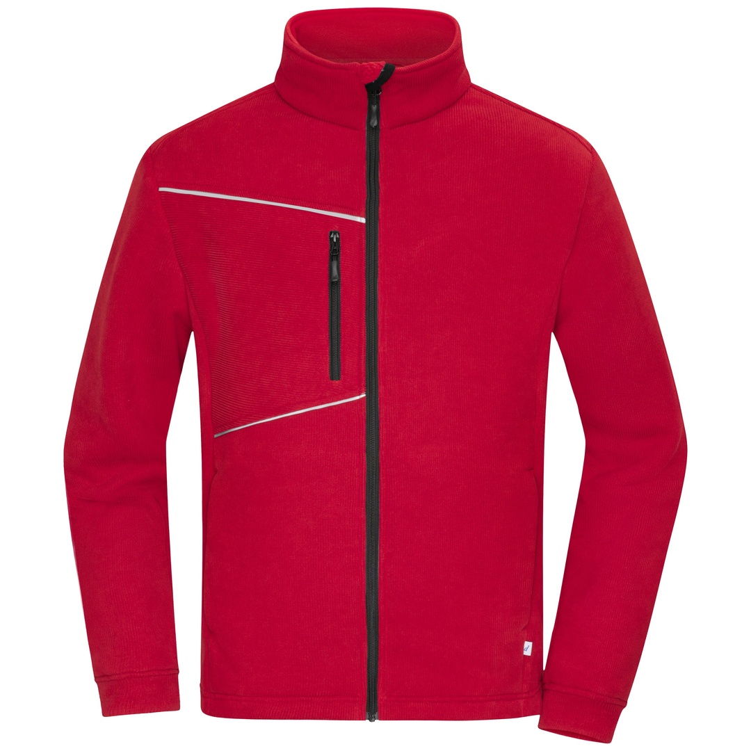 James & Nicholson Übergangsjacke in Cordoptik JN1870 Gr. L red