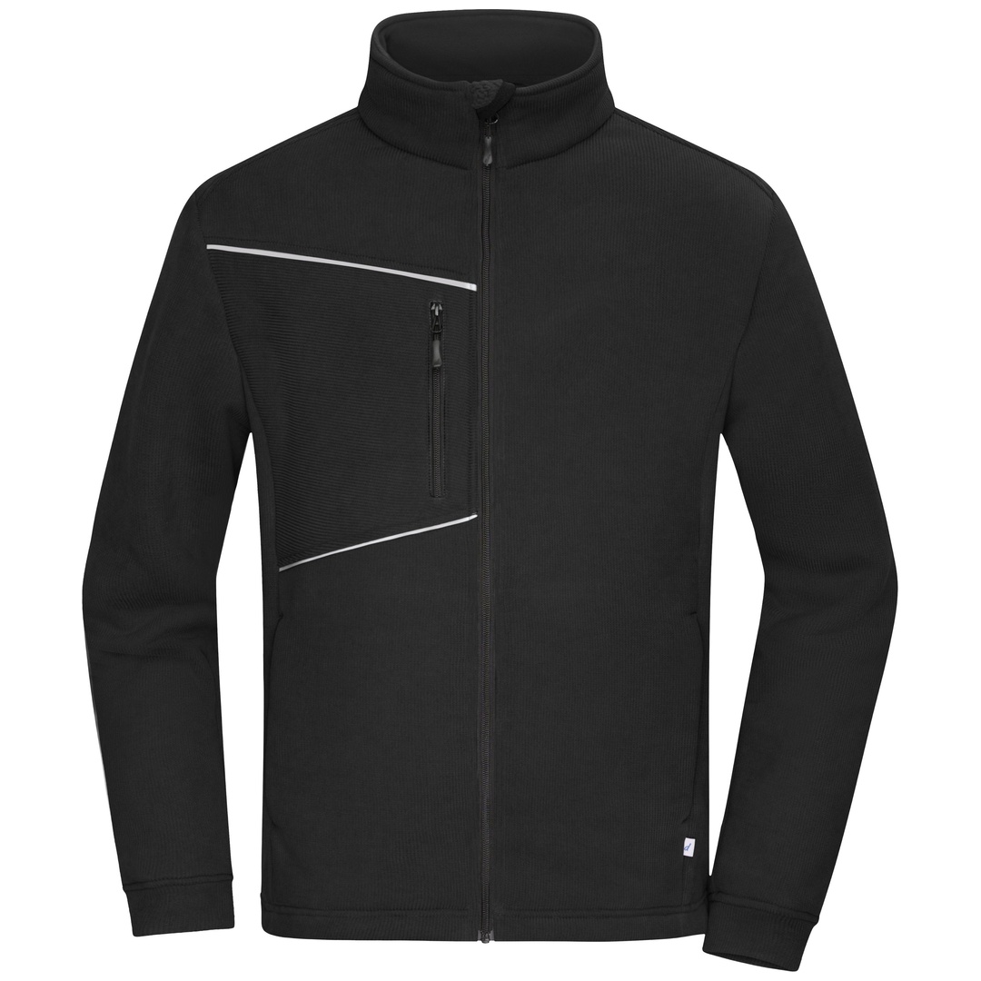 James & Nicholson Übergangsjacke in Cordoptik JN1870 Gr. M black