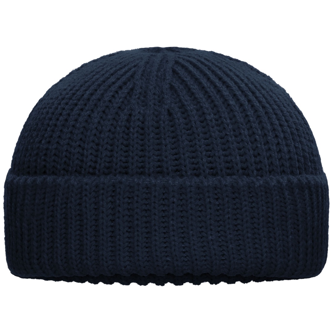 myrtle beach modische Strickmütze mit Umschlag MB7408 Gr. onesize navy