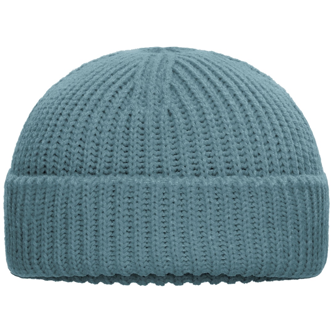 myrtle beach modische Strickmütze mit Umschlag MB7408 Gr. onesize milky blue
