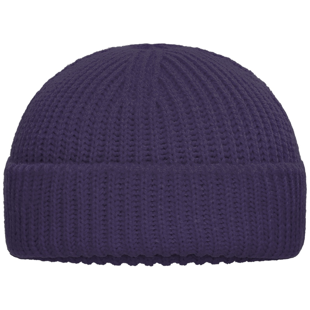 myrtle beach modische Strickmütze mit Umschlag MB7408 Gr. onesize deep purple