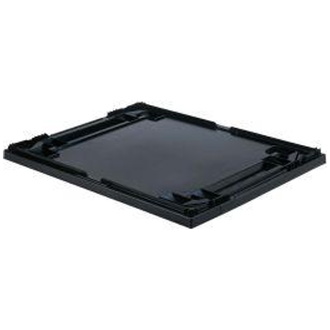 LA-KA-PE Auflagedeckel schwarz für Kastenmaß B600xT400 mm