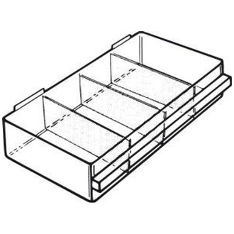 Raaco Ersatzschublade Typ150-3 B279xT155xH64 mm, transparent