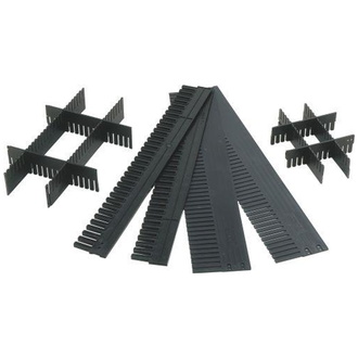 LA-KA-PE Unterteiler anthrazit L1150xH80xS5 mm, VE 10 Stk. individuell zuschneidbar