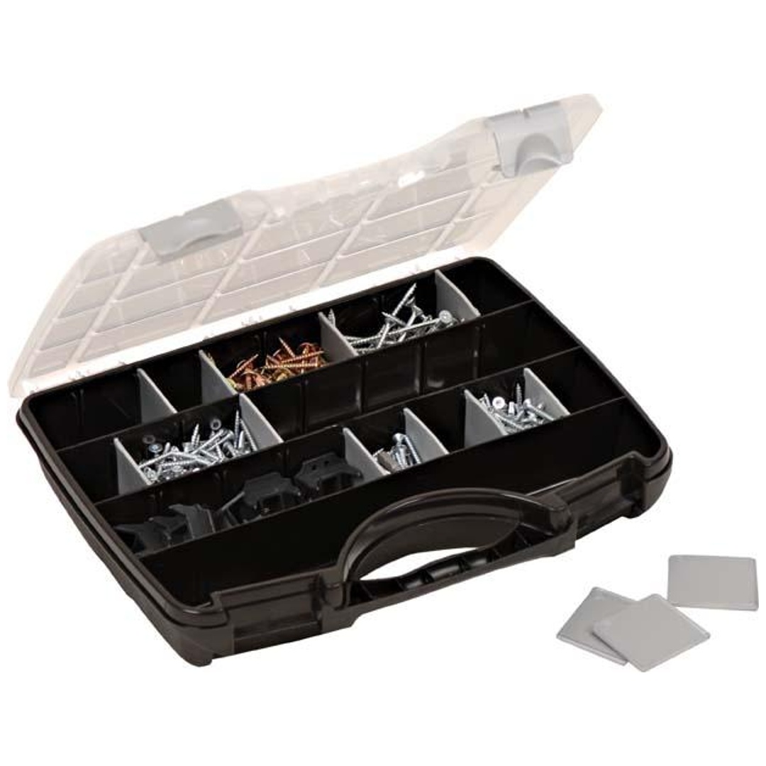 RAACO Allzweckkoffer 45 schwarz/silber 312x238x51