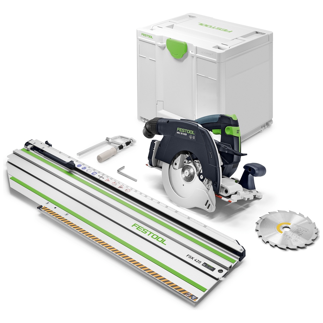 Festool Akku-Handkreissäge HKC 55 KEB-Basic-FSK 420, incl. Zubehör, Systainer