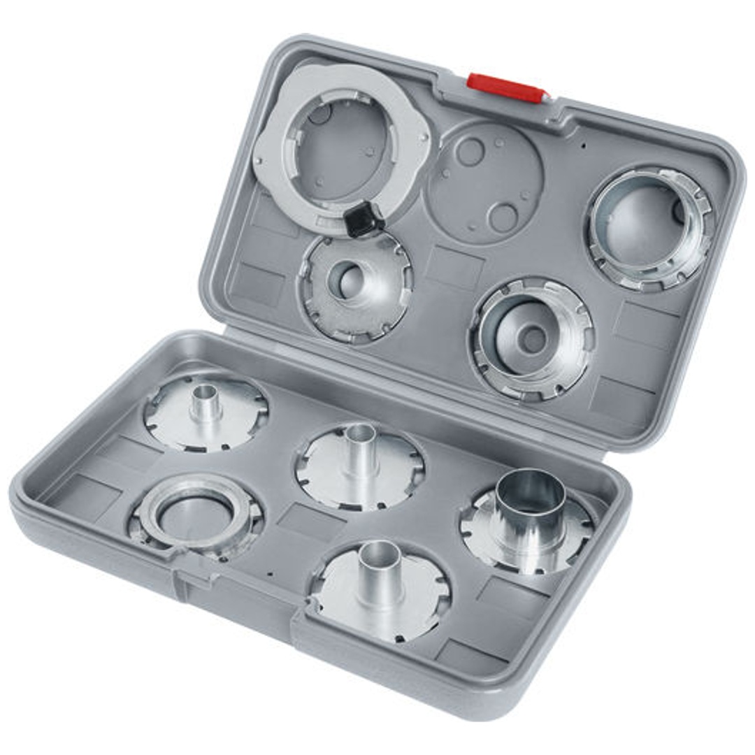 Bosch PRO Kopierhülsen Set, metrisch, 9-tlg., für Fräse GKF 18V-8