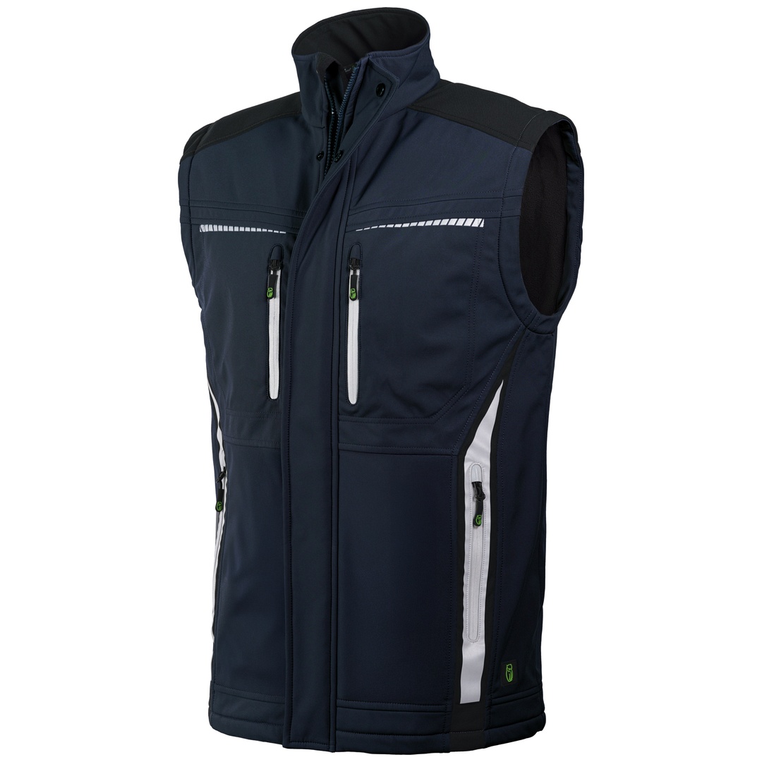 Leibwächter Softshell-Bodywarmer FLEXB Gr. 7XL marine/schwarz