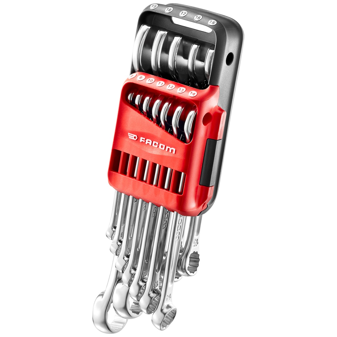 FACOM Ring-Maulschlüssel-Set 12-tlg. Halter