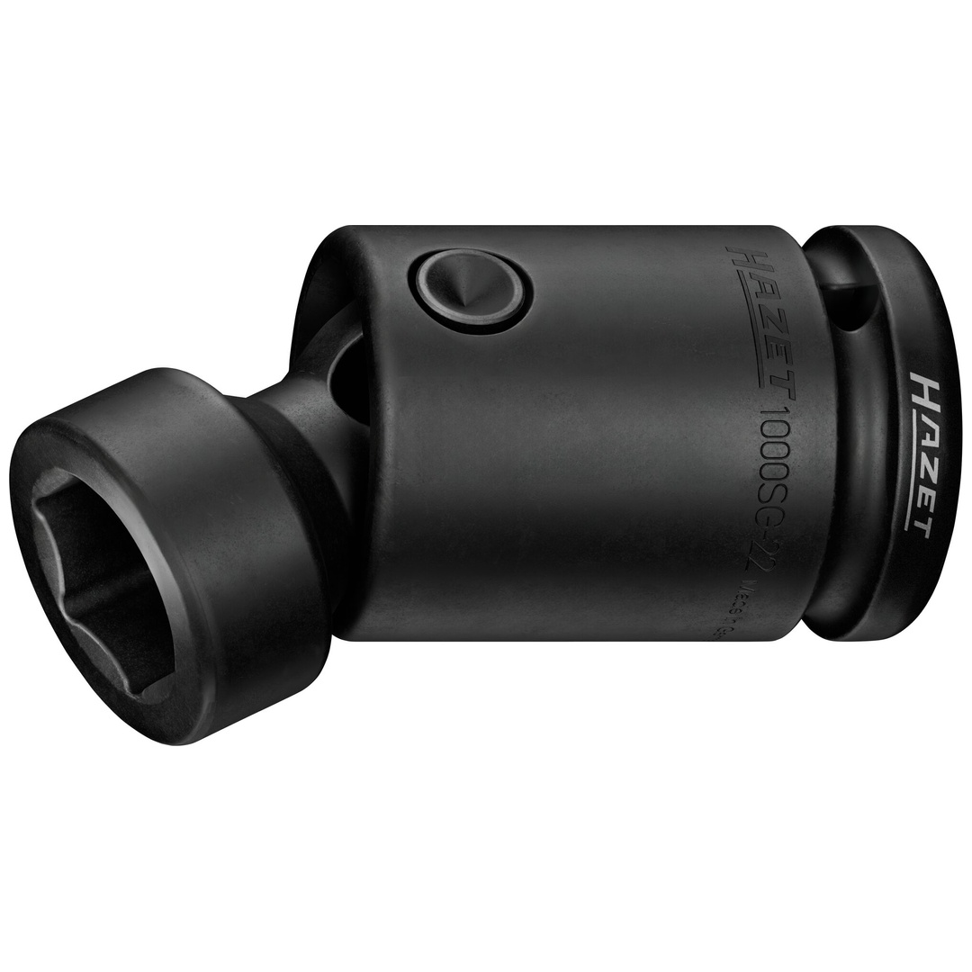 Hazet Schlag-Maschinenschrauber Gelenk-Steckschlüsseleinsatz 3/4 (20 mm) Vierkant hohl, Außen Sechskant Profil, SW 22 mm