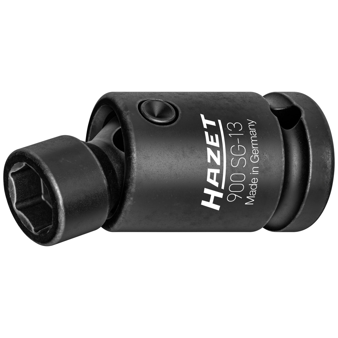 Hazet Schlag-Maschinenschrauber Gelenk-Steckschlüsseleinsatz 1/2 (12,5 mm) Vierkant hohl, Außen Sechskant-Tractionsprofil, SW 13 mm