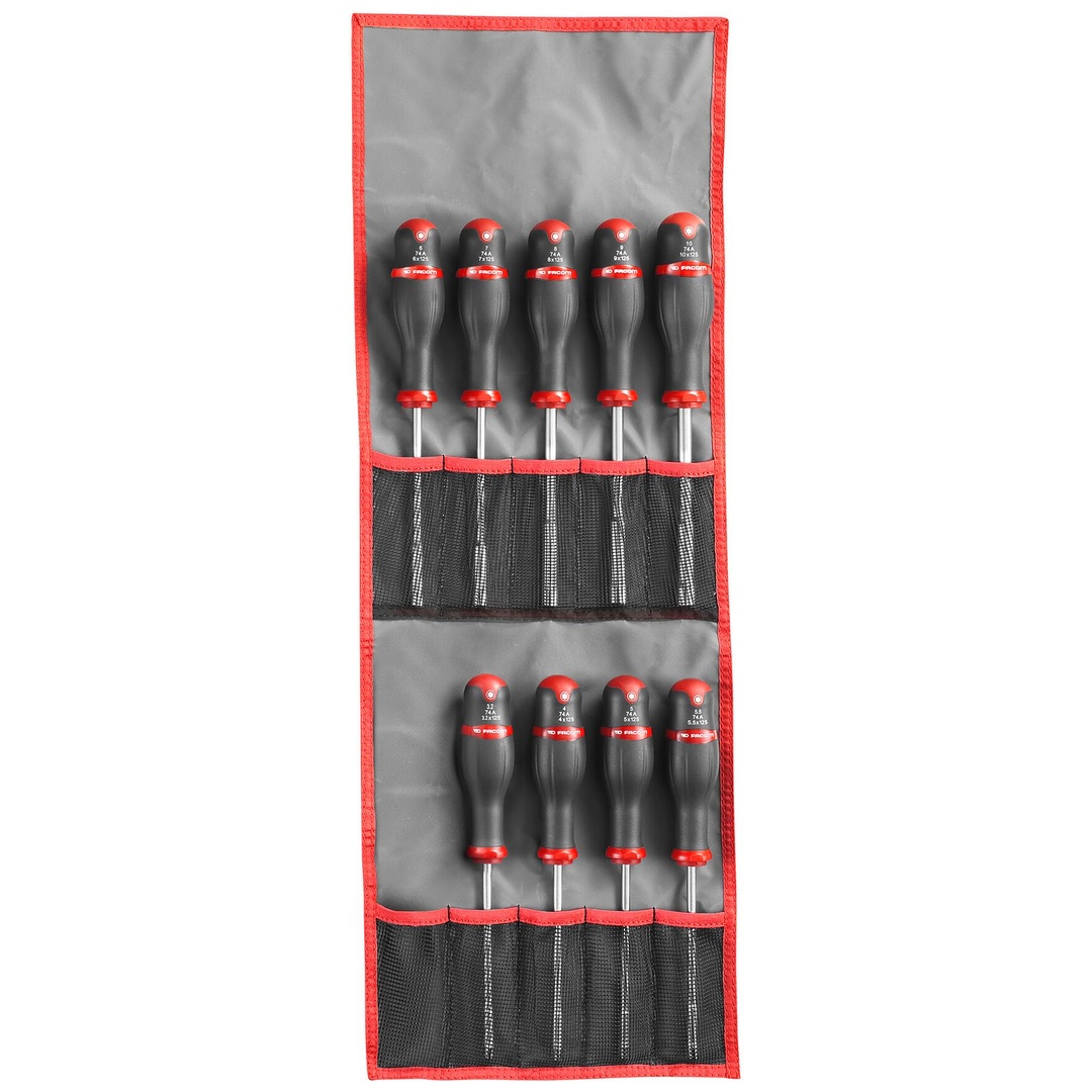 FACOM Steckschlüssel Griff, Satz, 14-tlg., in Tasche