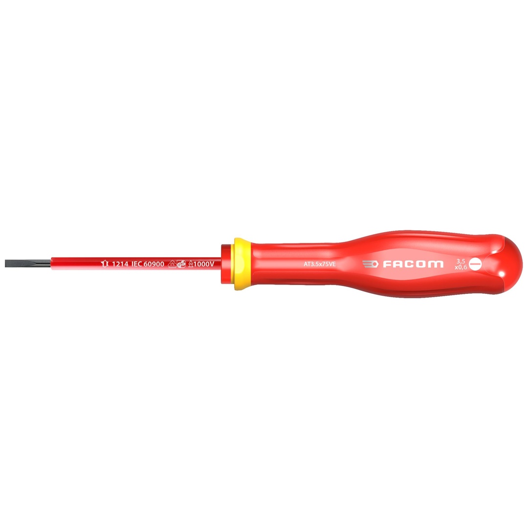 FACOM Schraubendreher 1000V 3,5 mm 75 mm