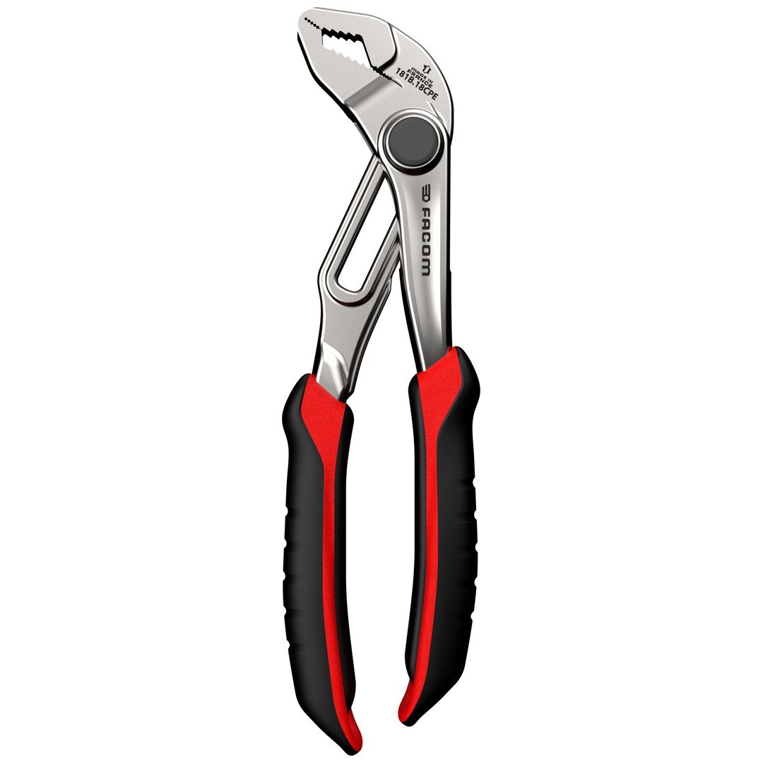 FACOM Verstellbare Zange, verchromt mit ergonomischen Überzüge, Art.Nr. 181B.18CPEPB