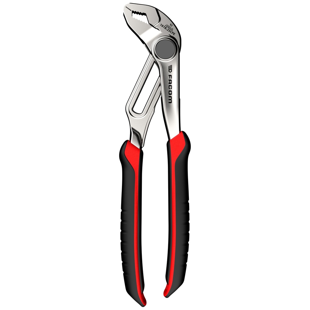 FACOM Verstellbare Zange, verchromt mit ergonomischen Überzüge, Art.Nr. 181B.25CPEPB
