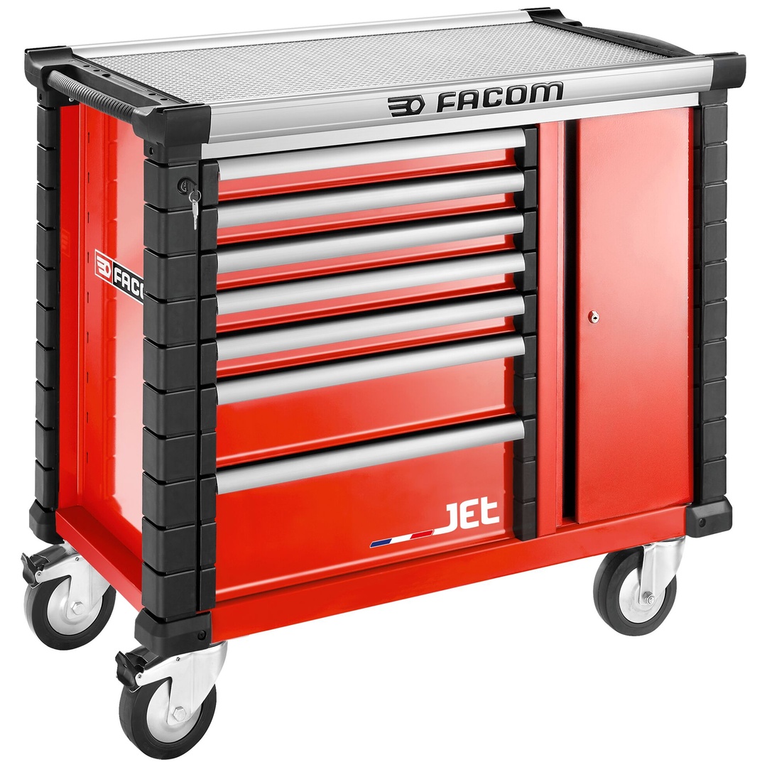 FACOM Mobile Werkbank 7 Schubladen, Rot