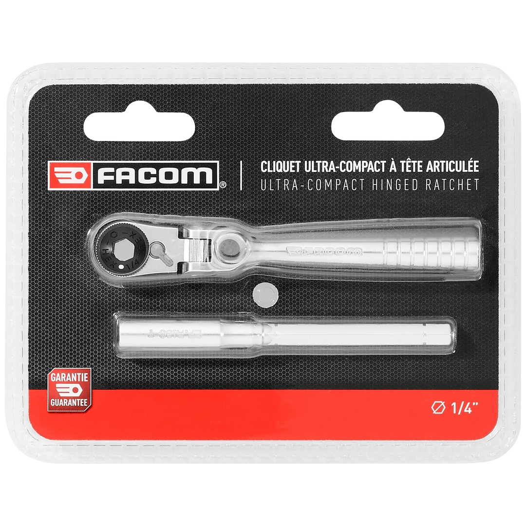 FACOM Umschaltknarre 1/4 kompakt, 180G-Kopf