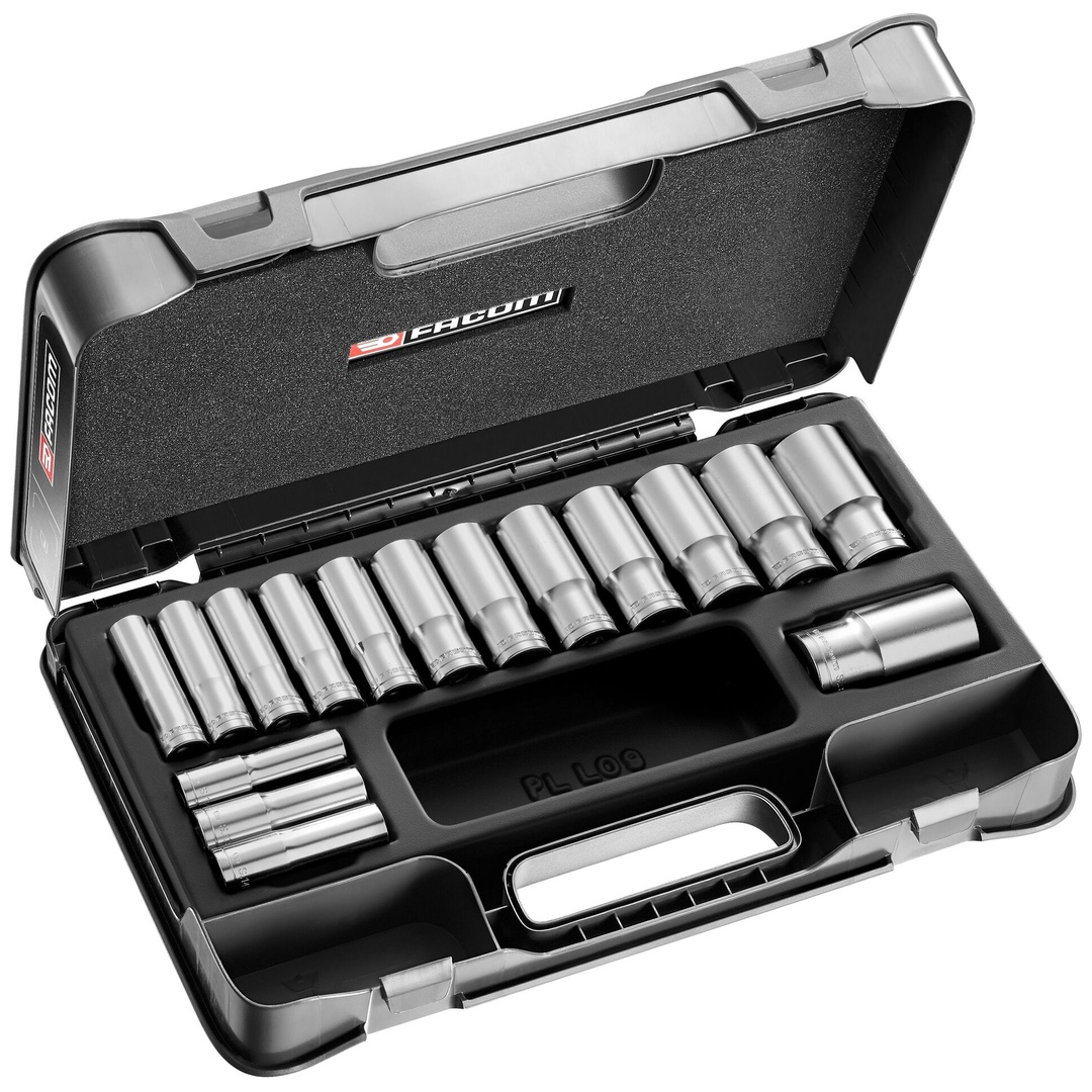 FACOM Steckschlüssel-Set 1/2 6-Kant, 16-tl