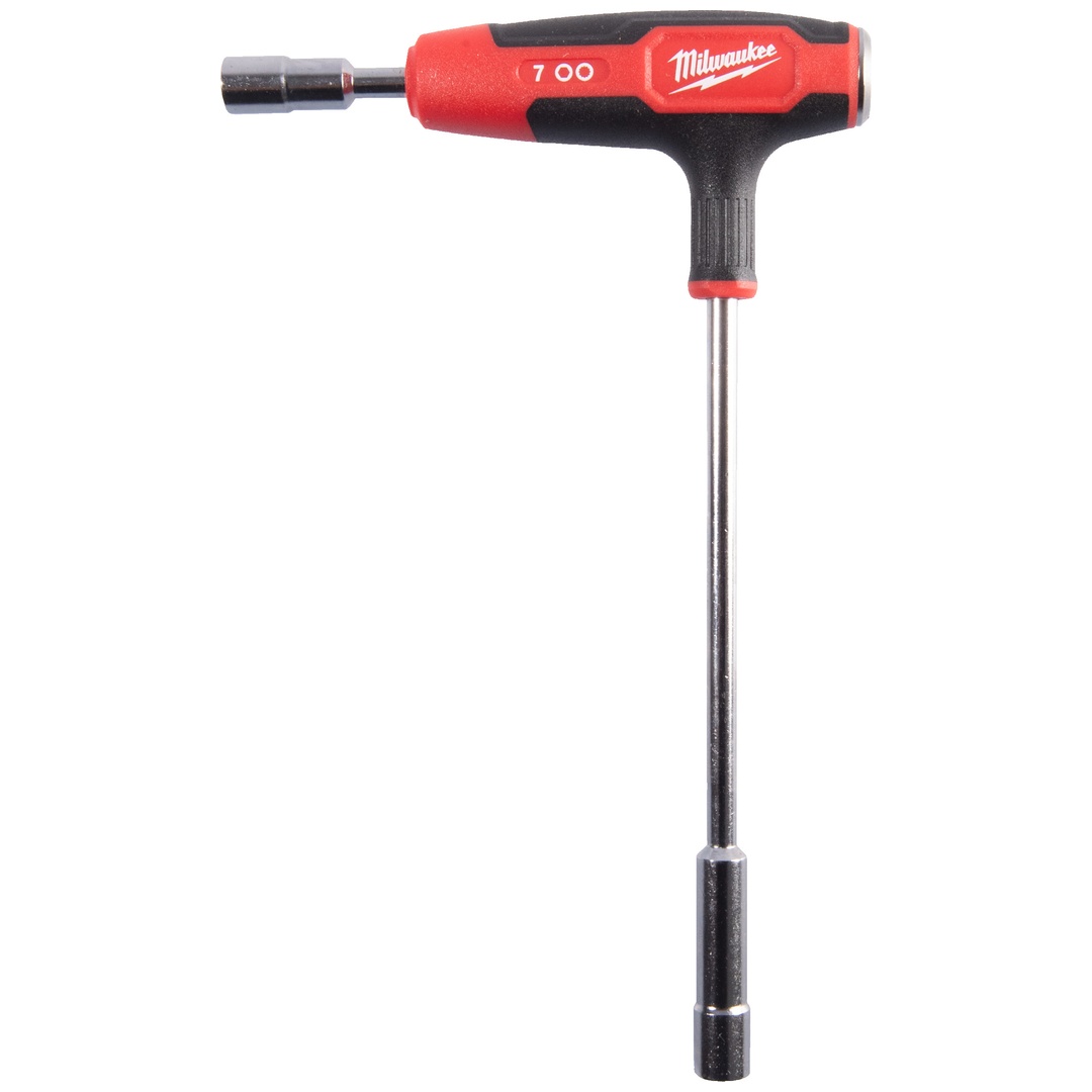 Milwaukee T-Griff Steckschlüssel mit Softgrip-Auflage, 7 mm