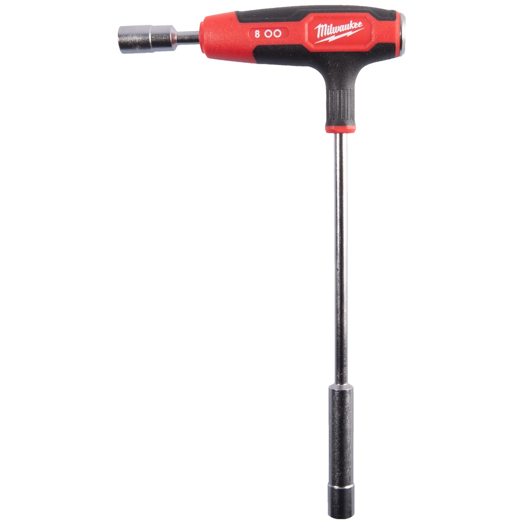Milwaukee T-Griff Steckschlüssel mit Softgrip-Auflage, 8 mm