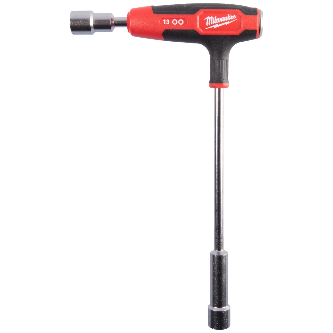 Milwaukee T-Griff Steckschlüssel mit Softgrip-Auflage, 13 mm