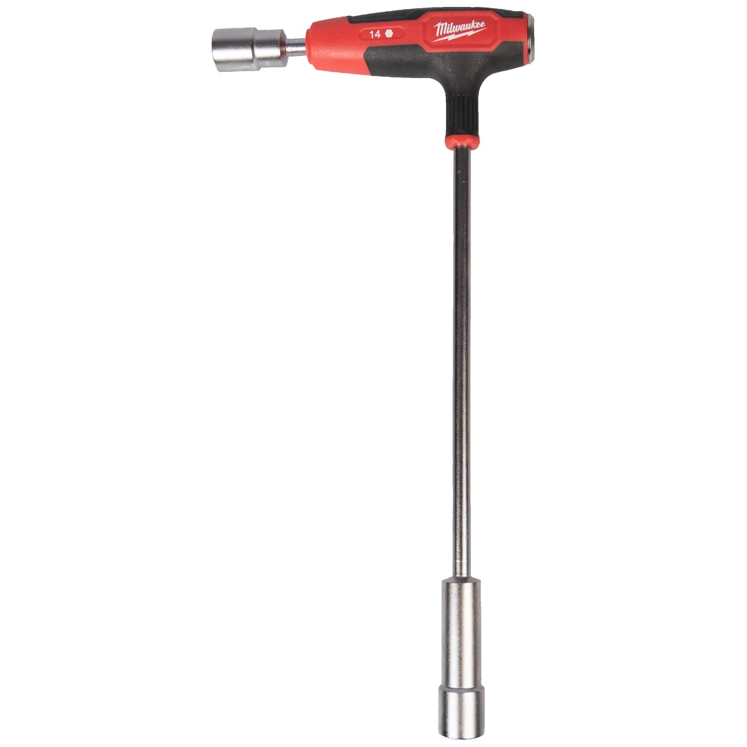 Milwaukee T-Griff Steckschlüssel mit Softgrip-Auflage, 14 mm