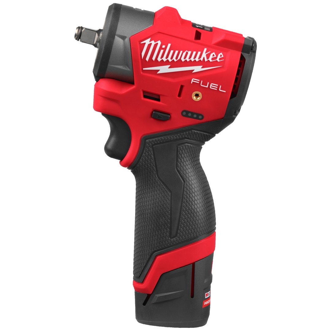 Milwaukee 3/8 Akku-Schlagschrauber Vierkant mit Sprengring M12FSCIWF38-252X, incl. 2x Akku 2,5 Ah, Ladegerät, HD Box