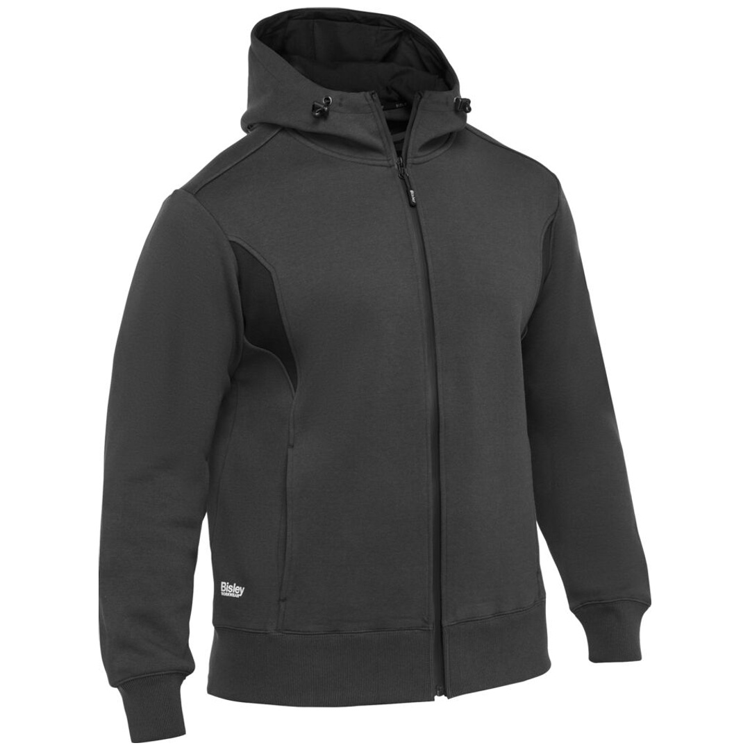 Bisley Workwear Bisley Fleece-Zip-Hoodie RAWSON 264140 Gr. M grau