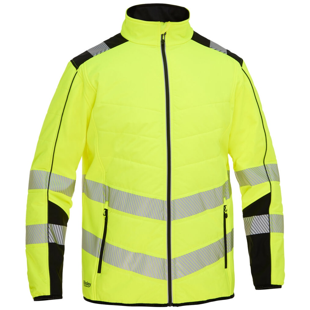 Bisley Workwear Bisley Warnschutz-Softshelljacke ROBEY 276530 Gr. 3XL gelb