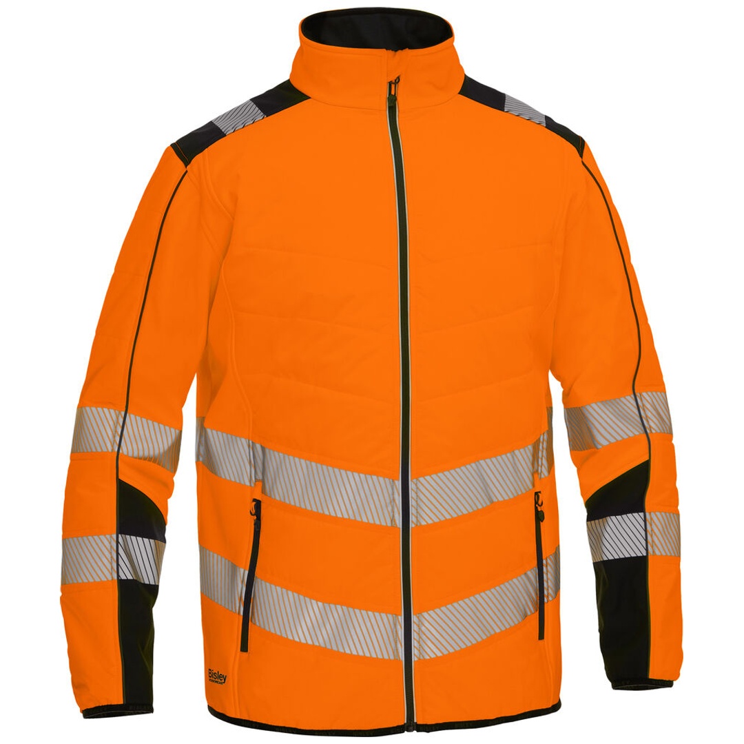 Bisley Workwear Bisley Warnschutz-Softshelljacke ROBEY 276530 Gr. L orange